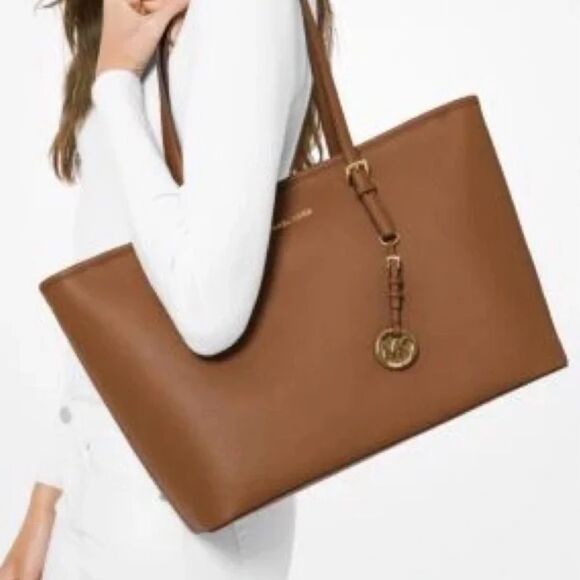 Michael kors Brown Leather travel work Bag - Picture 1 of 10